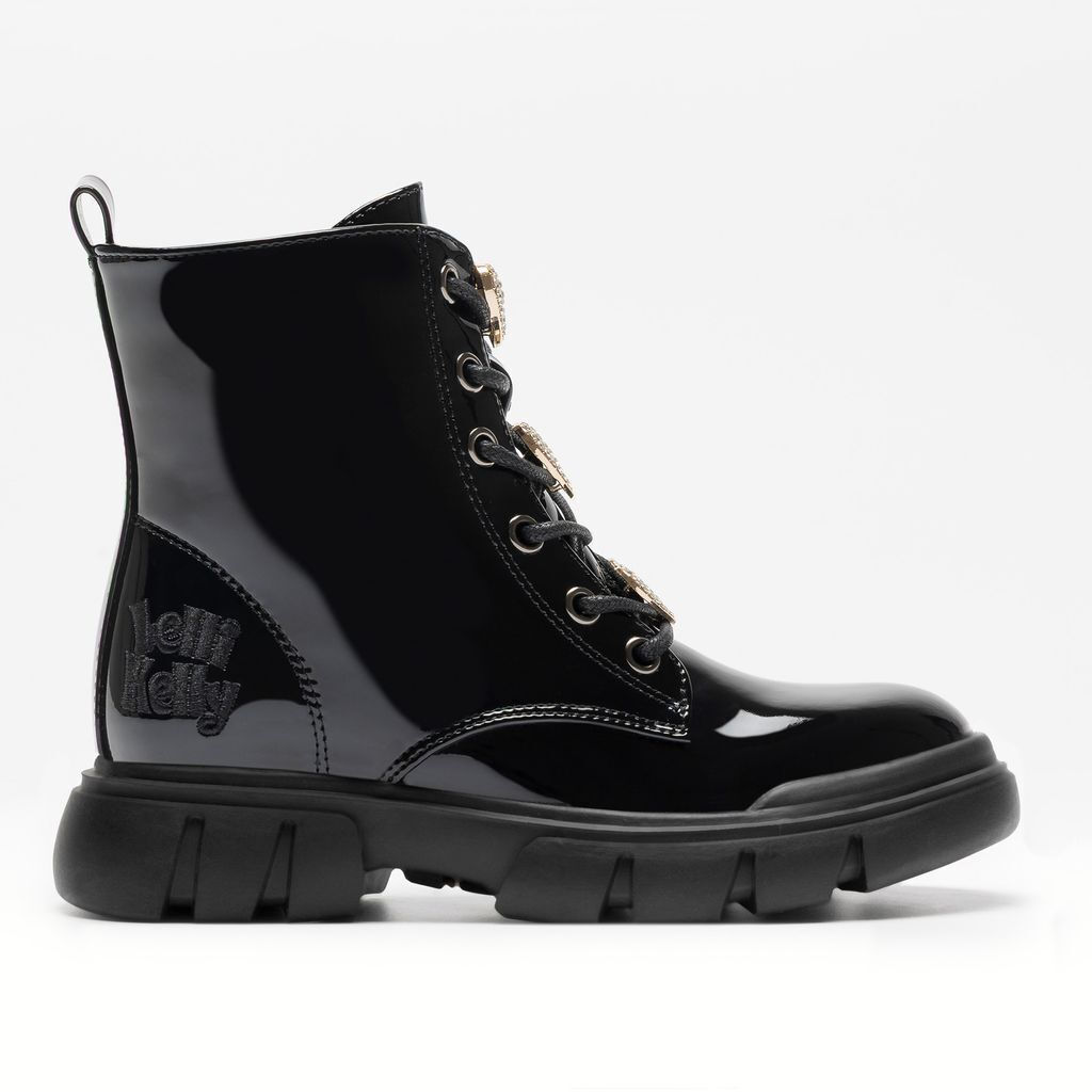 LELLI KELLY LKHH5314 Ανατομικά Παιδικά Αρβυλάκια από Λουστρίνι με Φερμουάρ Μαύρα