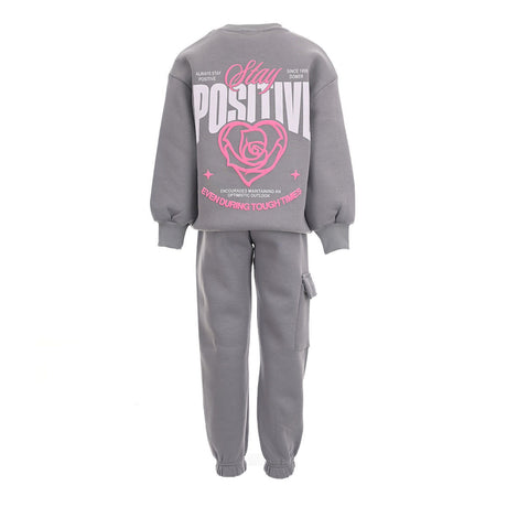 DOMER 4685 Παιδικό Σετ Φόρμας Γκρι
