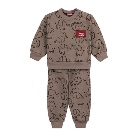 DOMER 4633 02 Παιδικό Σετ Φόρμας Καφέ