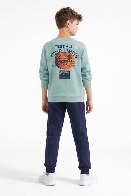 Trax Παιδικό Σετ Φόρμας 2 Τεμαχίων Μπλούζα & Παντελόνι Μέντα 49308