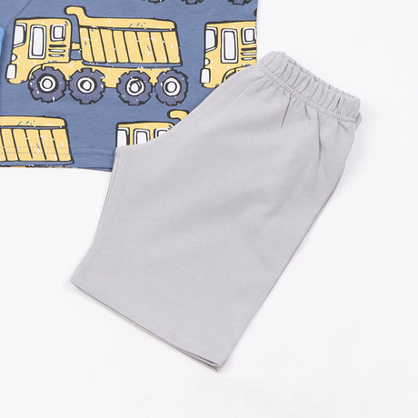 Trax Παιδικό Σετ 3 Τεμαχίων Μπλούζα & Σορτς για Αγόρι Μπλε Ραφ 49437