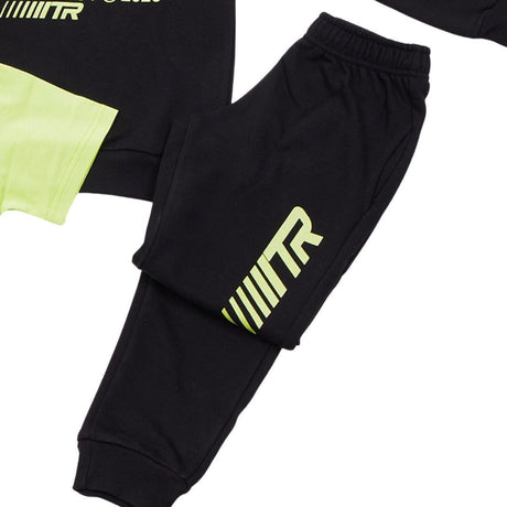 Trax Παιδικό Σετ Φόρμας 3 Τεμαχίων Ζακέτα, Μπλούζα & Παντελόνι Μαύρο 49310