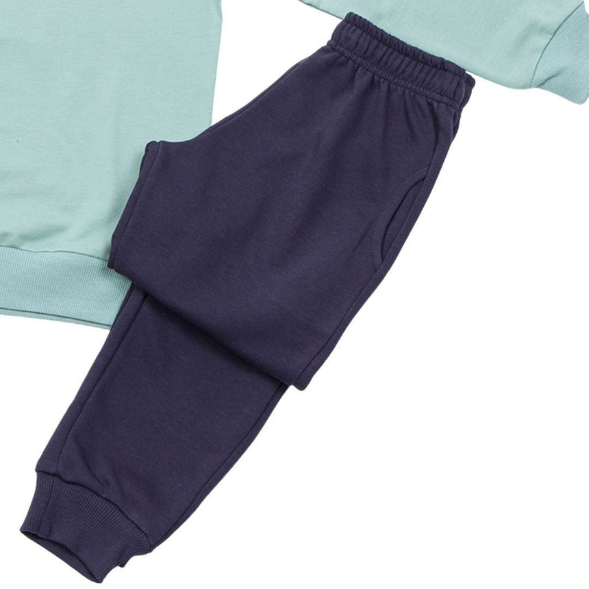 Trax Παιδικό Σετ Φόρμας 2 Τεμαχίων Μπλούζα & Παντελόνι Μέντα 49308