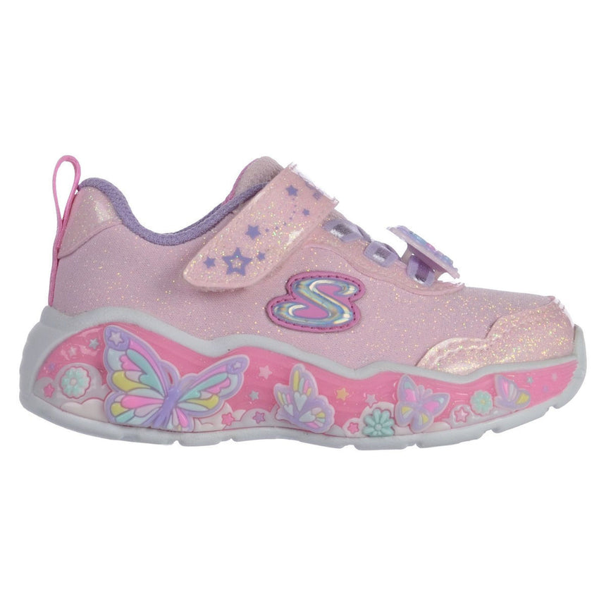 SKECHERS S-Lights: Lil Butterfly Bliss (303066N-LPMT)ΒΡΕΦΙΚΑ ΠΑΠΟΥΤΣΙΑ ΦΩΤΙΖΟΜΕΝΑ ΡΟΖ