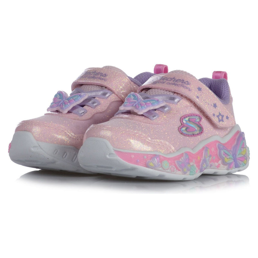 SKECHERS S-Lights: Lil Butterfly Bliss (303066N-LPMT)ΒΡΕΦΙΚΑ ΠΑΠΟΥΤΣΙΑ ΦΩΤΙΖΟΜΕΝΑ ΡΟΖ