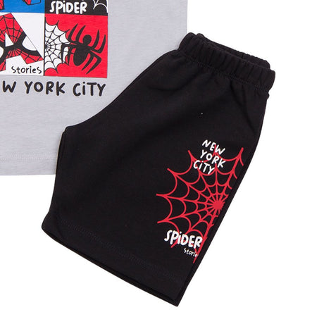 Trax Παιδικό Σετ 2 Τεμαχίων Μπλούζα & Σορτς για Αγόρι Γκρι 49447-2