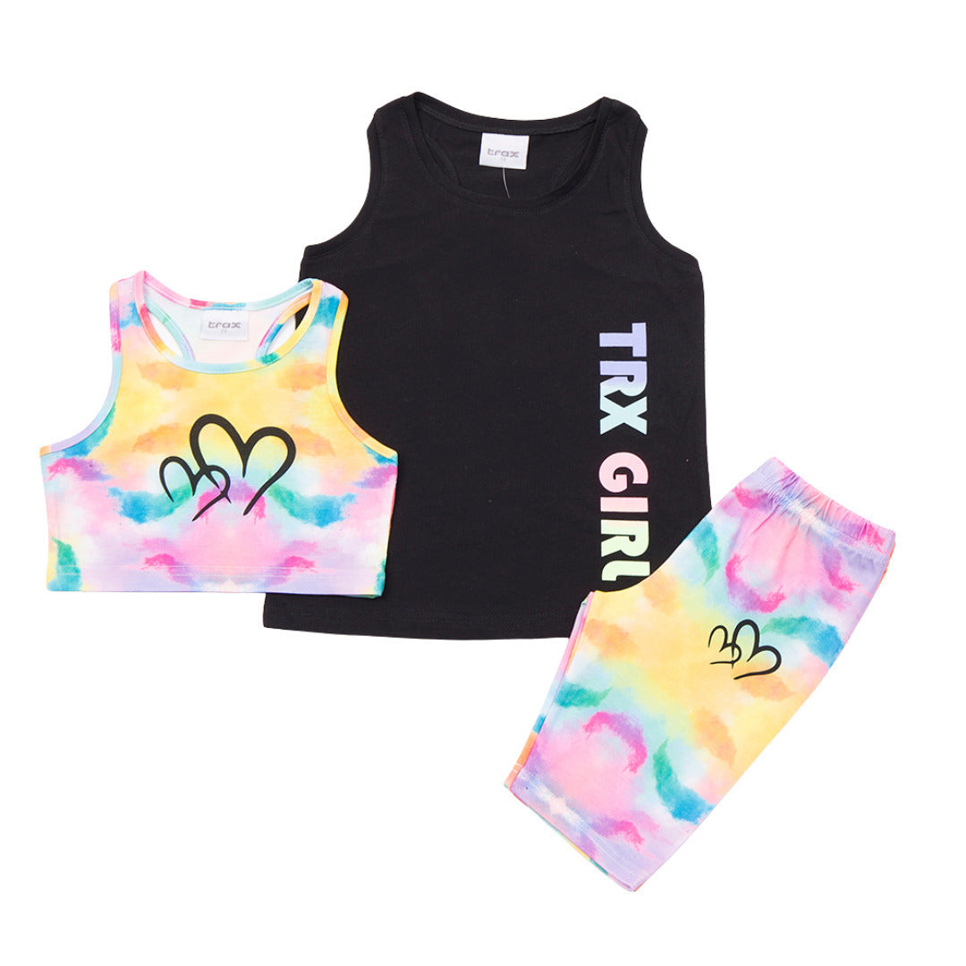 Trax Παιδικό Σετ με Κολάν Καλοκαιρινό 3τμχ Πολύχρωμο 49147