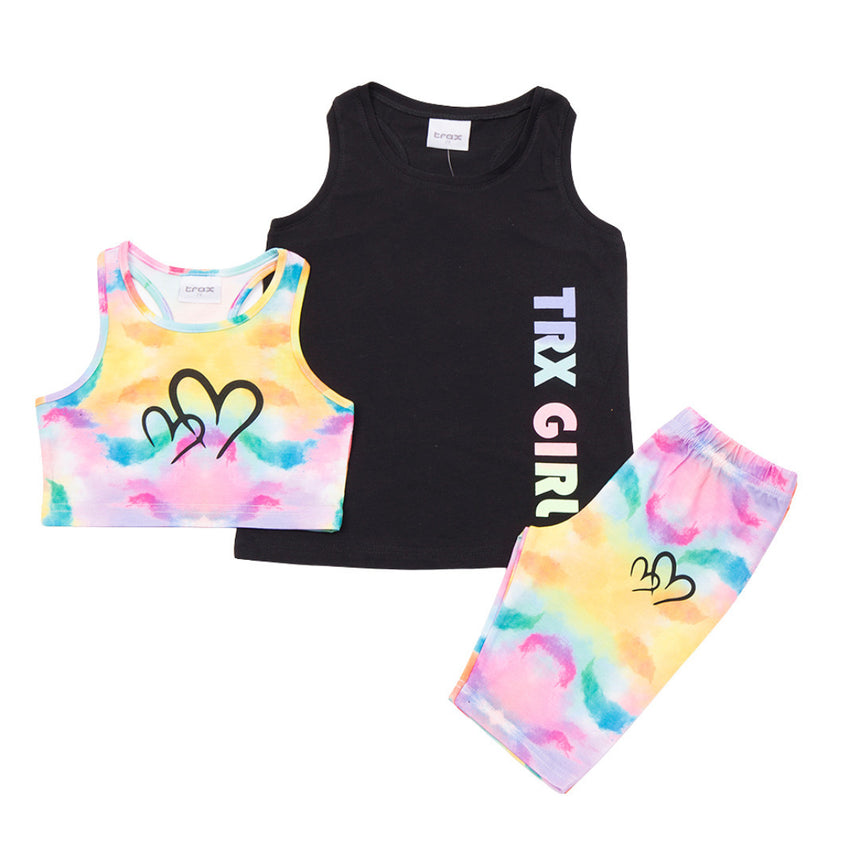 Trax Παιδικό Σετ με Κολάν Καλοκαιρινό 3τμχ Πολύχρωμο 49147