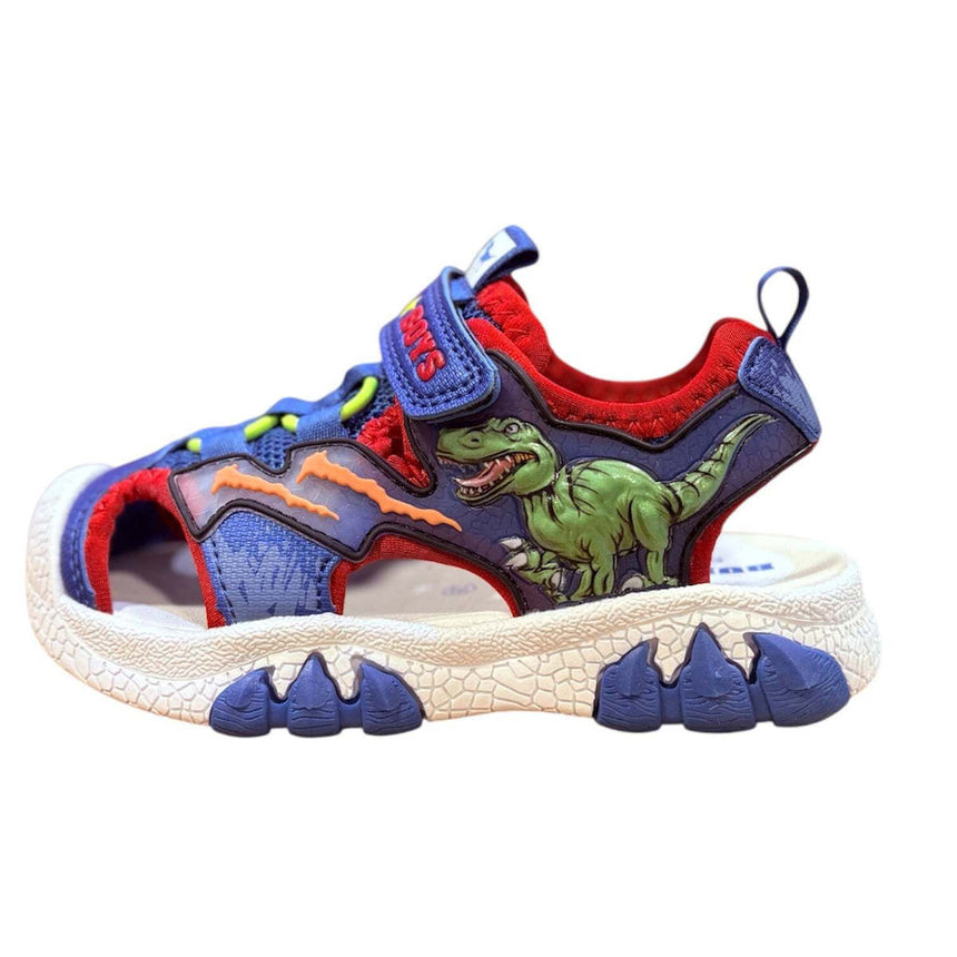 BULL BOYS T-REX παπουτσοπέδιλο με ήχο δεινόσαυρου και διακόπτη on/off DNCR5190B00 RY11 για αγόρια μπλε