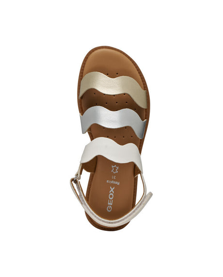 Geox Παιδικά Πέδιλα Karly Λευκά j6535f 054aj c0007