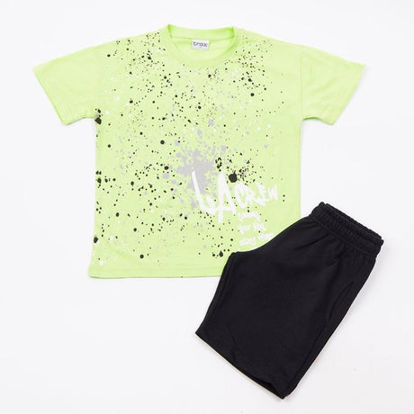 Trax Παιδικό Σετ 2 Τεμαχίων Μπλούζα & Σορτς Unisex Λάιμ 49333
