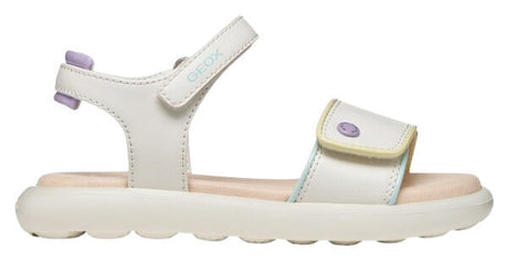 GEOX J65MSC 05402 C0653  Παιδικά Πέδιλα Λευκά