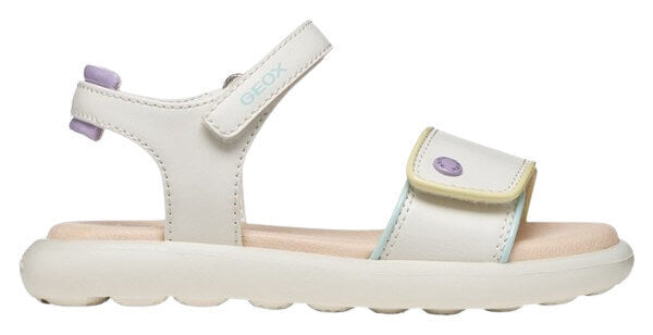 GEOX J65MSC 05402 C0653  Παιδικά Πέδιλα Λευκά
