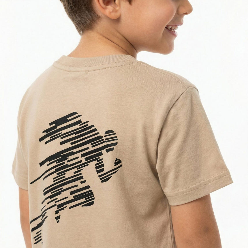 Trax Παιδικό Σετ 2 Τεμαχίων Μπλούζα & Σορτς για Αγόρι Μπεζ 49345-2