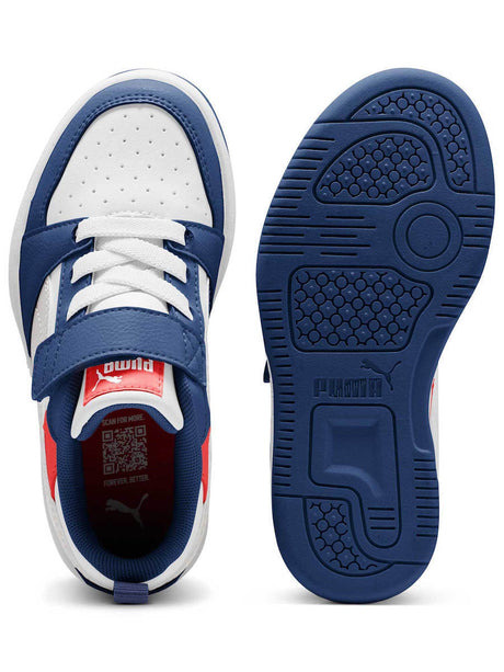 Puma snekers  αγορι  Rebound V6 Lo AC+ PS - Blue Jewel-Feather Gray-PUMA White 397419-33