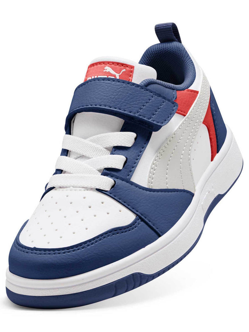 Puma snekers  αγορι  Rebound V6 Lo AC+ PS - Blue Jewel-Feather Gray-PUMA White 397419-33