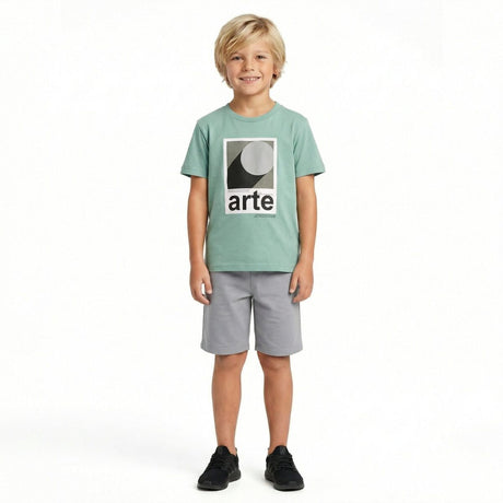 Trax Παιδικό Σετ 3 Τεμαχίων Μπλούζα & Παντελόνι για Αγόρι Μέντα 49311