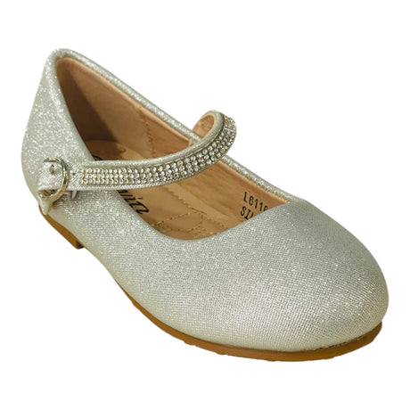 Touiti μπαλαρινα κοριτσι ασημι με γκλιντερ l61160