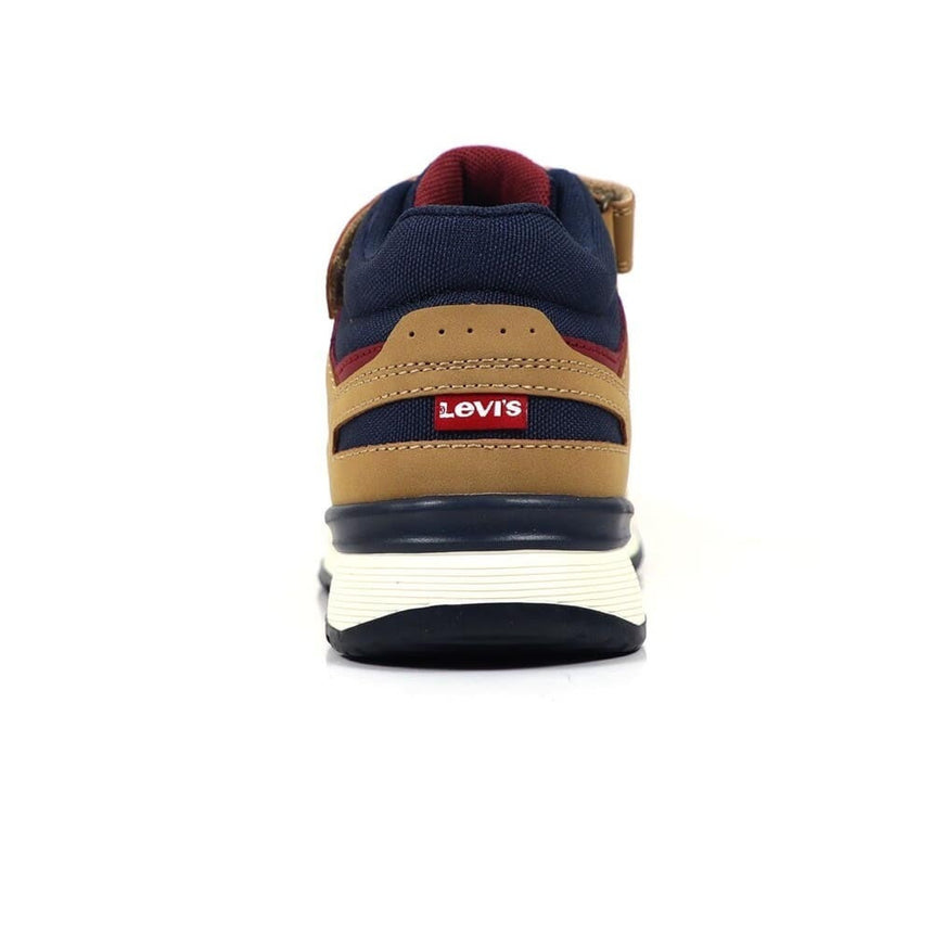 Levi's Παιδικά Μποτάκια με Κορδόνια Και Βελκρο Καφέ VASC0130S-1506
