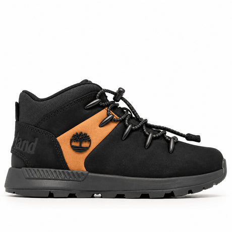 Timberland Sprint Trekker Δερμάτινα Παιδικά Sneakers Μποτάκια Μαύρα TB0A6BXDEMJ