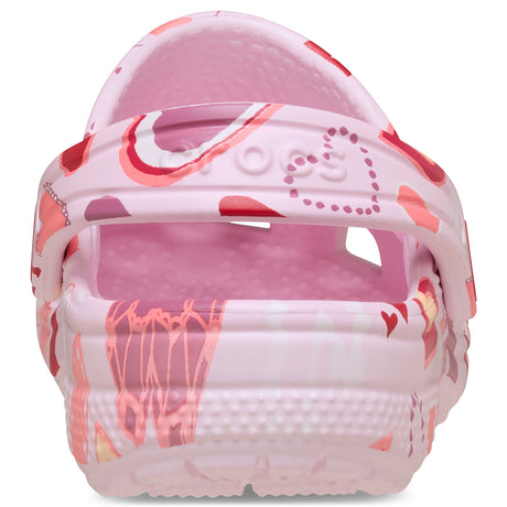 Crocs Classic Παιδικά Ανατομικά Σαμπό με καρδουλες 209755-7cI ροζ