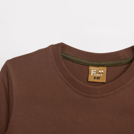 FUNKY FOR KIDS 226-106104-2 Μπλούζα αγόρι bitter chocolate