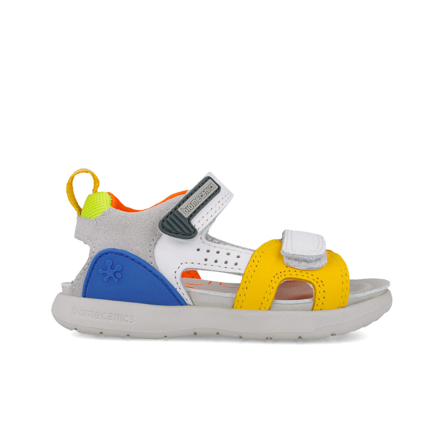 Biomecanics SANDALIAS URBAN 252218-C696 BLANCO Y AMARILLO