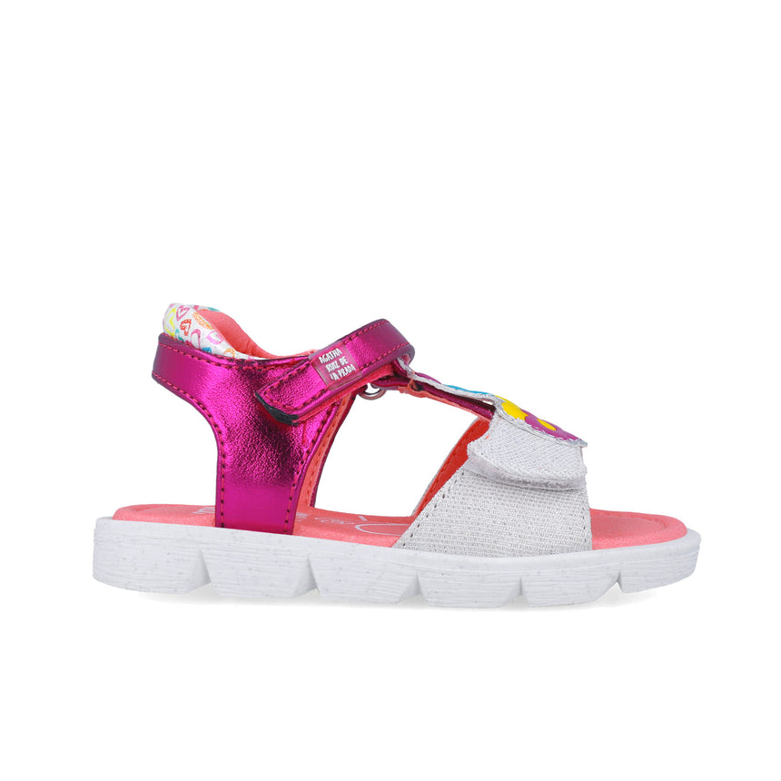 Agatha ruiz dela prada SANDALIA ICONOS  252925-A304 BLANCO Y FUCSIA