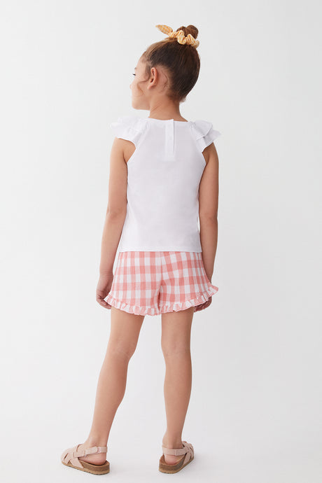 Street Monkey 253045 girl's set cuadros vichy