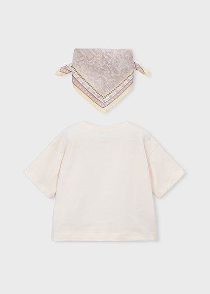 Mayoral Παιδικό T-shirt Μπεζ 26-03009-088