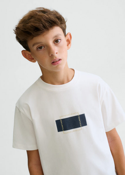 Mayoral Παιδικό T-shirt Εκρού 26-06028-095