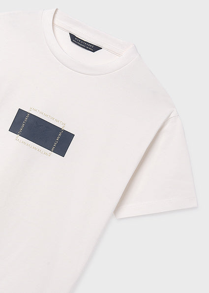 Mayoral Παιδικό T-shirt Εκρού 26-06028-095