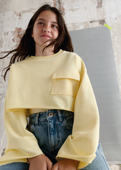 Mayoral Παιδική Μπλούζα Μακρυμάνικη Βανιλια 26-06402-090