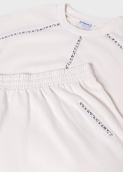 Mayoral Παιδικό Σετ με Φούστα Καλοκαιρινό 2τμχ Μπεζ 26-06919-061