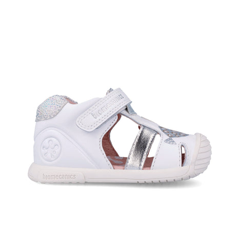 Biomecanics 262108-C313 PECES BLANCO Y PLATA (NAPA) SANDALIA