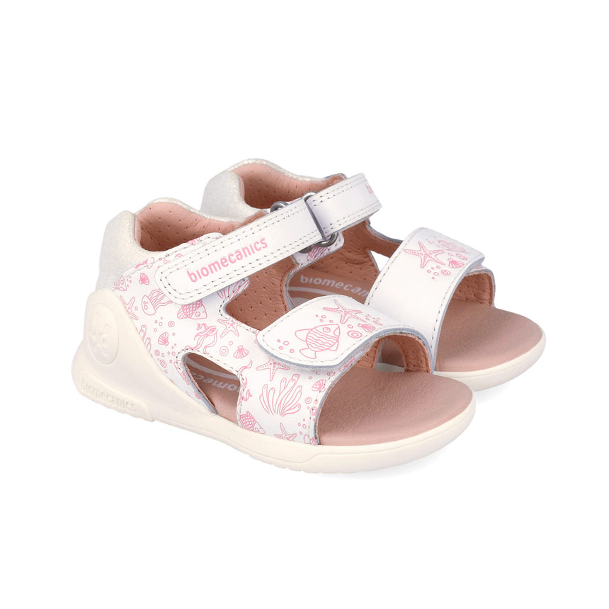 Biomecanics  262142-C050 SANDALIA ESTAMPADA BLANCO (NAPA)
