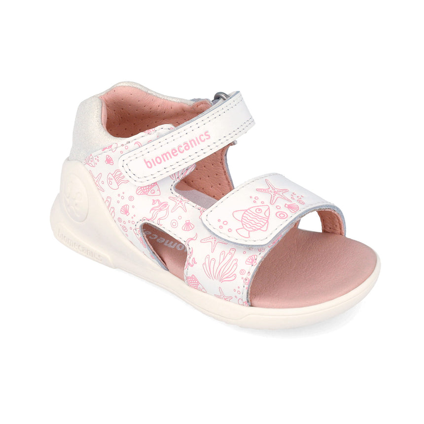 Biomecanics  262142-C050 SANDALIA ESTAMPADA BLANCO (NAPA)