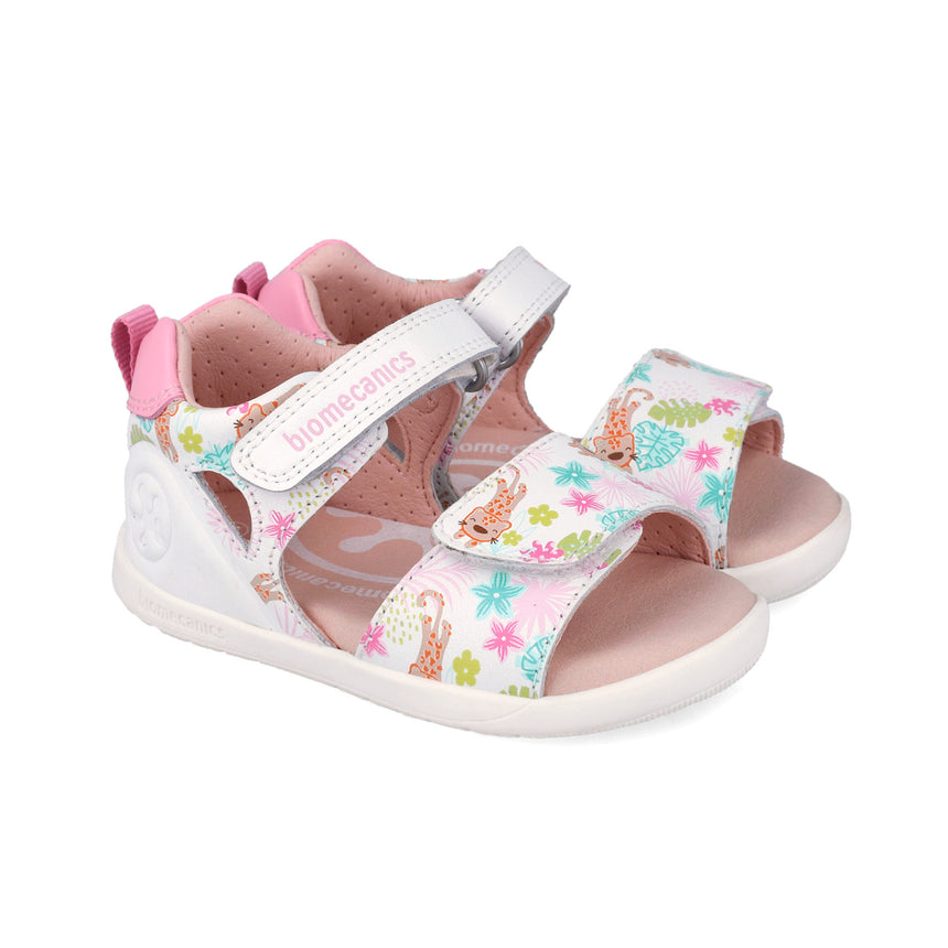 Biomecanics  262163-A050 SANDALIA ESTAMPADA BLANCO (NAPA)