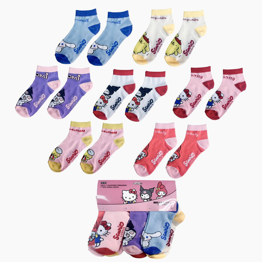 Hello Kitty Κάλτσες Πολύχρωμες 7Pack 2900003309