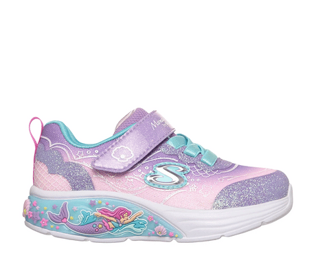Skechers παιδικά αθλητικά με φωτάκια Μώβ 303061N-LVMT