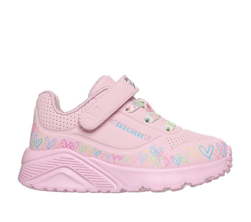 Skechers αθλητικό κορίτσι JGoldcrown: Uno Lite - Heart Craze 314091N-LPMT