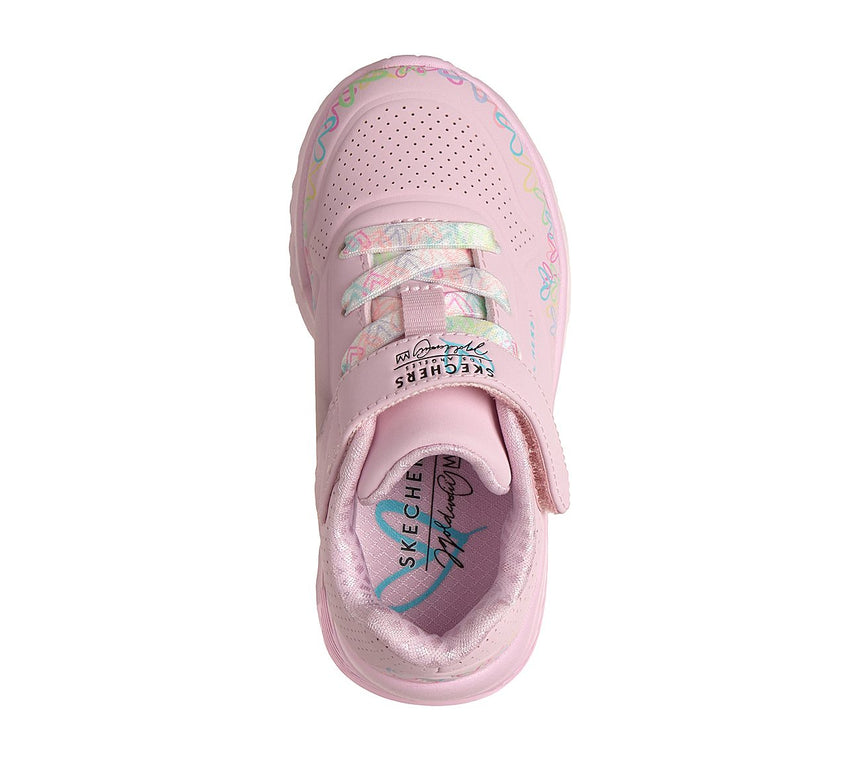 Skechers αθλητικό κορίτσι JGoldcrown: Uno Lite - Heart Craze 314091N-LPMT