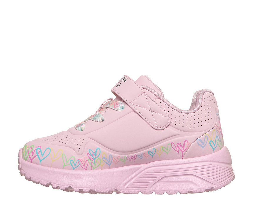 Skechers αθλητικό κορίτσι JGoldcrown: Uno Lite - Heart Craze 314091N-LPMT