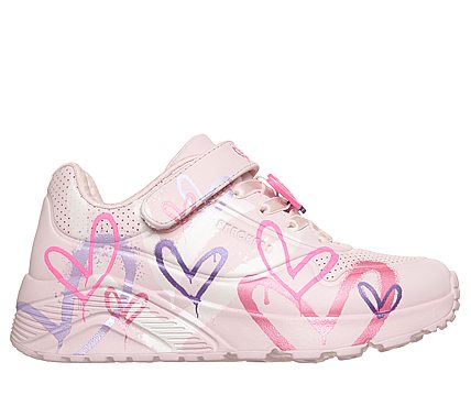 Skechers  uno lite- heart status 314966L-lpmt light pink αθλητικο κοριτσι με καρουλες ροζ