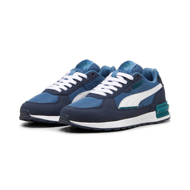 Puma Αθλητικα Graviton Jr 381987 37 Blue-White-Navy-Gold Green