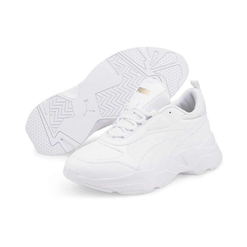 Puma Cassia SL White-White-Puma Team Gold 385279