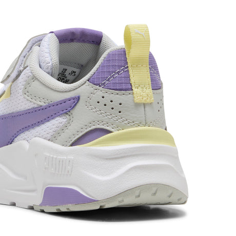 PUMA TRINITY  LITE AC+PS 391480 18 WHITE-LAVENDER ALERT-GRAY