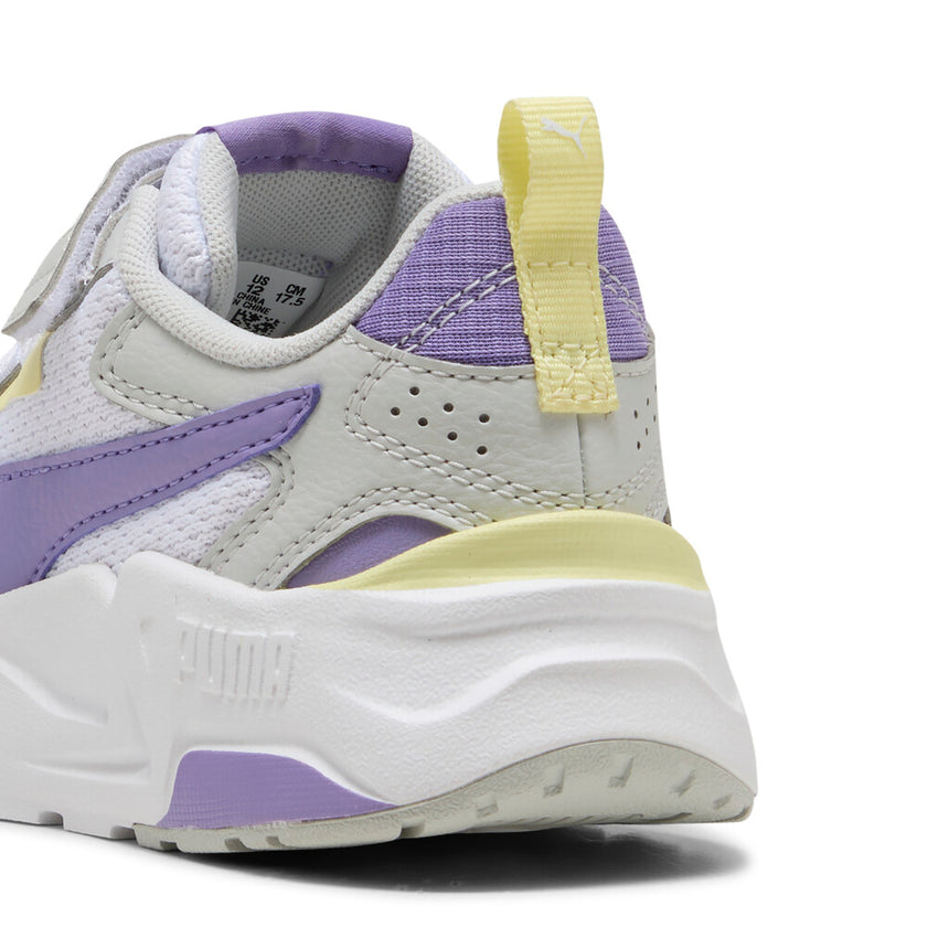 PUMA TRINITY  LITE AC+PS 391480 18 WHITE-LAVENDER ALERT-GRAY