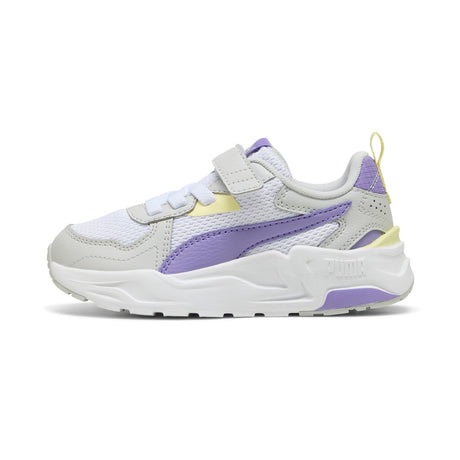 PUMA TRINITY  LITE AC+PS 391480 18 WHITE-LAVENDER ALERT-GRAY