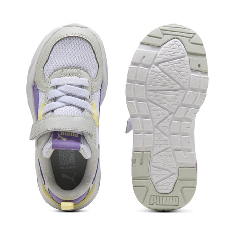 PUMA TRINITY  LITE AC+PS 391480 18 WHITE-LAVENDER ALERT-GRAY
